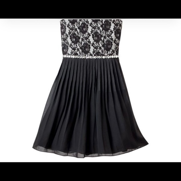 Speechless NWT Girls Lace Sleeveless Chiffon Pleated A-line Dress/Embellishments - Picture 14 of 14